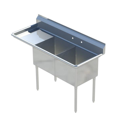 Sapphire SMS-2-1620L Sink, (2) Two Compartment