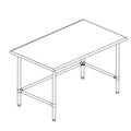 Sapphire SMTO-3660G Work Table,  54" - 62", Stainless Steel Top