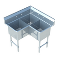 Sapphire SMCS1818-3 Sink, Corner, Compartment