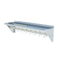 Sapphire SMWP-1248 Overshelf, Wall-Mounted with Pot Rack