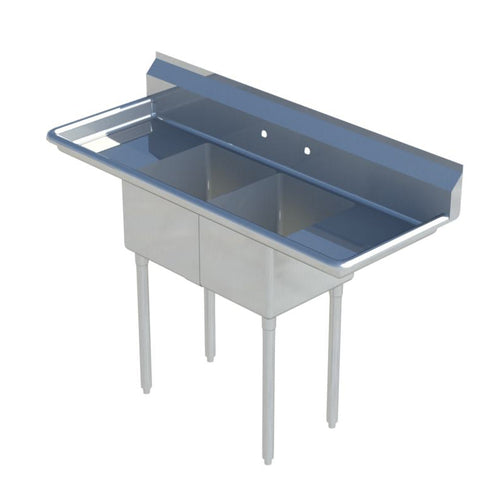 Sapphire SMS-2-2020D Sink, (2) Two Compartment