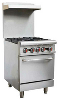 Sapphire SE-RA24 NG/LP Range, 24" Restaurant, Gas