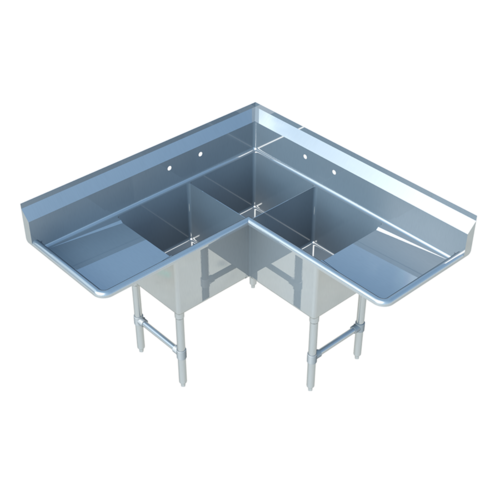 Sapphire SMCS-3-2424D Sink, Corner, Compartment