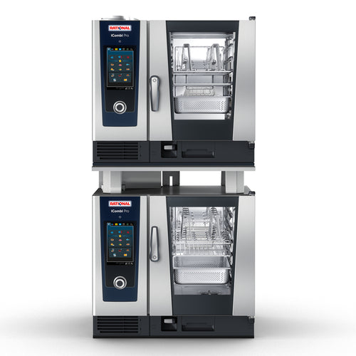 RATIONAL ICP 6-HALF ON 6-HALF NG 208/240V 1 PH Combi Oven, Gas