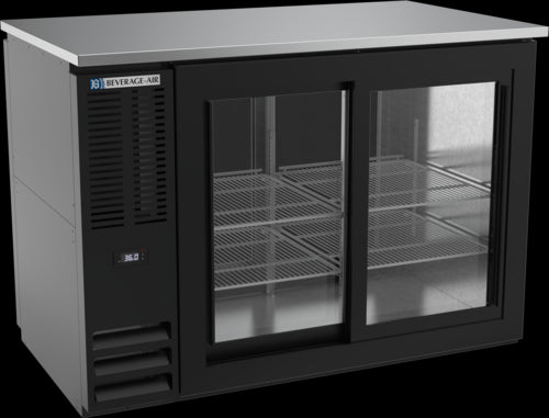 Beverage Air BBN48HC-GS-PT-B Back Bar Cabinet, Refrigerated, Pass-Thru