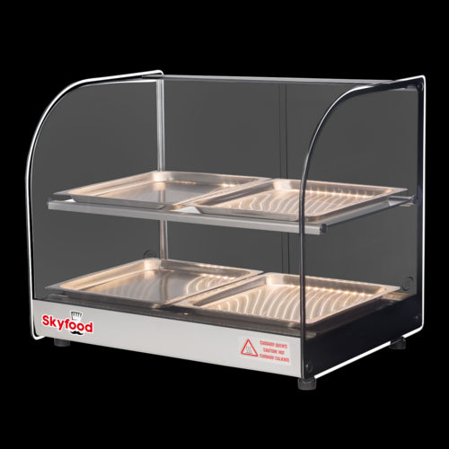 Skyfood FWDC2-22-4P Display Case, Heated Deli, Countertop
