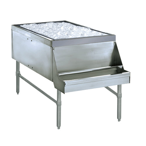 Advance Tabco PRPT-2442-10 Underbar Ice Bin/Cocktail Station, Pass-Thru