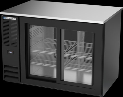 Beverage Air BB48HC-F-GS-PT-B Back Bar Cabinet, Refrigerated, Pass-Thru