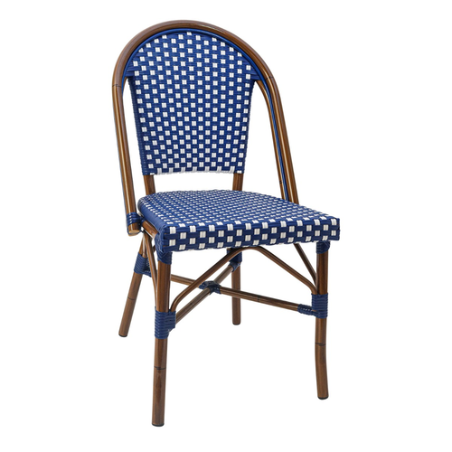 G & A Commercial Seating 809-BLUE Chair, Side, Stacking, Outdoor