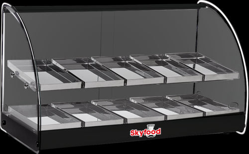 Skyfood FWD2-30BL Display Case, Heated Deli, Countertop