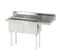 Advance Tabco FE-2-1812-18R-X Sink, (2) Two Compartment