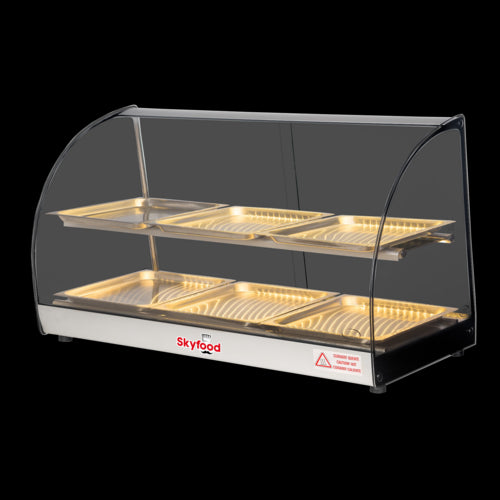 Skyfood FWD2-33-6P Display Case, Heated Deli, Countertop