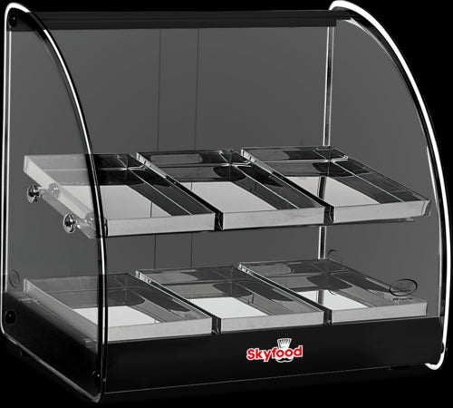Skyfood FWD2-18BL Display Case, Heated Deli, Countertop