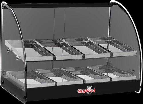 Skyfood FWD2-24BL Display Case, Heated Deli, Countertop