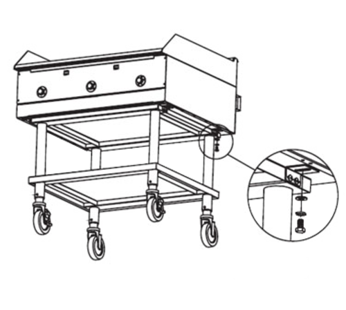 Southbend HDCS-48 Equipment Stand, for Countertop Cooking
