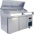 U-Line UCPT565-SS61A Refrigerated Counter, Pizza Prep Table