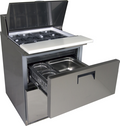 U-Line UCMT127-SS91A Refrigerated Counter, Mega Top Sandwich / Salad Unit