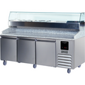 U-Line UCPP588-SS61A Refrigerated Counter, Pizza Prep Table