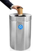 Alpine ALP475-50-R Recycling Receptacle / Container, Metal