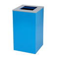 Alpine ALP4450-KIT-BLU-S Recycling Receptacle / Container, Metal