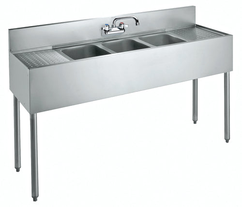 Krowne CS-1860 Sink, (3) Three Compartment