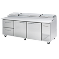 Blue Air BAPP93-D2L-HC Refrigerated Counter, Pizza Prep Table
