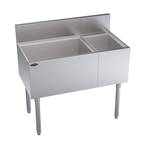 Krowne KR19-M36L Underbar Ice Bin/Cocktail Station, Bottle Well Bin