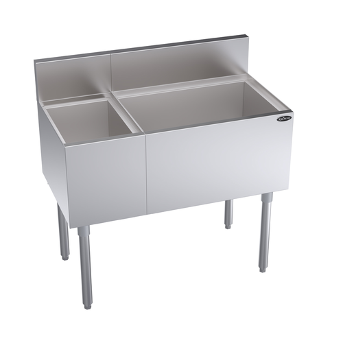 Krowne KR19-M36R Underbar Ice Bin/Cocktail Station, Bottle Well Bin