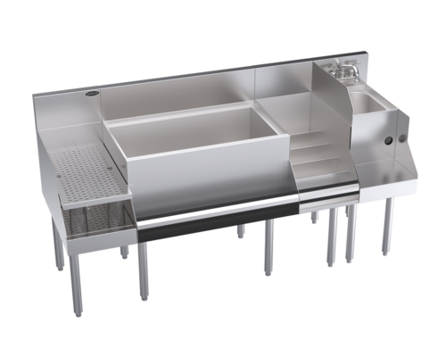 Krowne KR24-W66C-10 Underbar Ice Bin/Cocktail Station, Blender Station