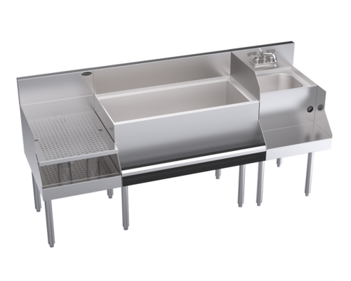 Krowne KR24-W72B-10 Underbar Ice Bin/Cocktail Station, Blender Station