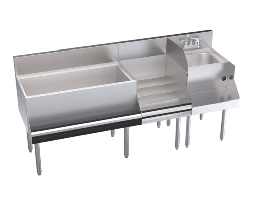 Krowne KR24-W72D-10 Underbar Ice Bin/Cocktail Station, Blender Station