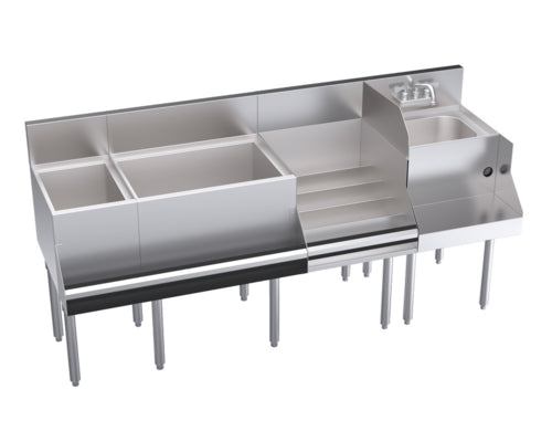 Krowne KR24-W72E-10 Underbar Ice Bin/Cocktail Station, Blender Station