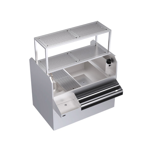 Krowne KRPT-54ARP-10 Underbar Ice Bin/Cocktail Station, Pass-Thru Combo