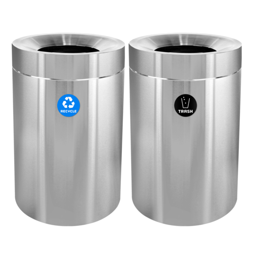 Alpine ALP475-50-R-T Recycling Receptacle / Container, Metal