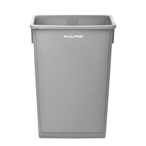 Alpine ALP477-GRY Trash Receptacle, Outdoor/Indoor