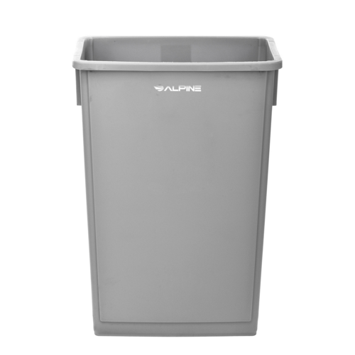 Alpine ALP477-GRY Trash Receptacle, Outdoor/Indoor