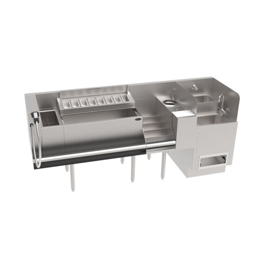 Krowne KR24-TCS80C-10 Underbar Ice Bin/Cocktail Station, Bottle Well Bin