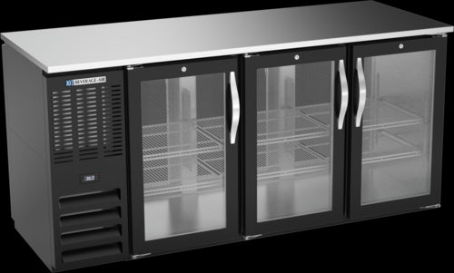 Beverage Air BBN72HC-F-GS-PT-B Back Bar Cabinet, Refrigerated, Pass-Thru