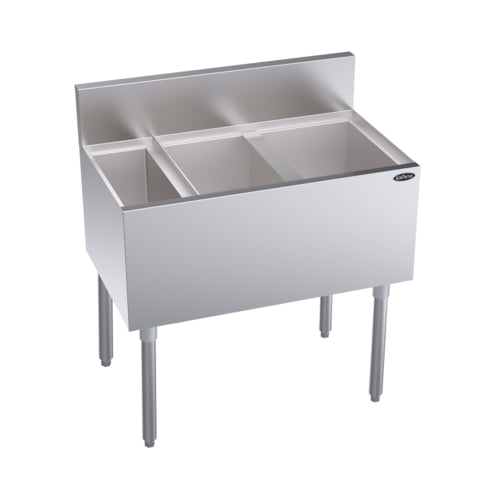 Krowne KR19-MS32R Underbar Ice Bin/Cocktail Station, Bottle Well Bin