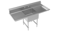Krowne CS-2424-LR-LF Sink, (1) One Compartment