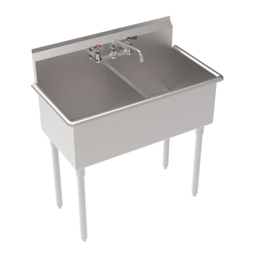 Krowne BS-1818-2 Sink, (2) Two Compartment