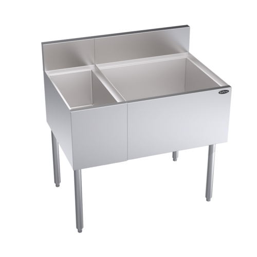 Krowne KR24-M36R Underbar Ice Bin/Cocktail Station, Bottle Well Bin