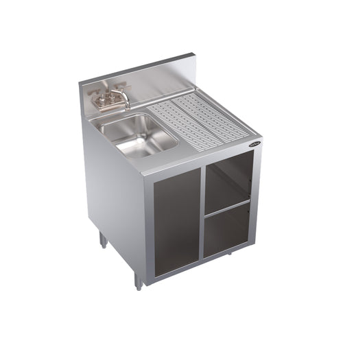 Krowne KR24-24SC-L Underbar Waste Cabinet, Wet & Dry