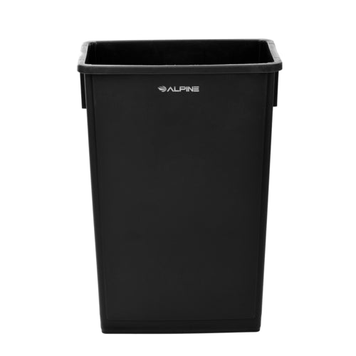 Alpine ALP477-BLK Trash Receptacle, Outdoor/Indoor