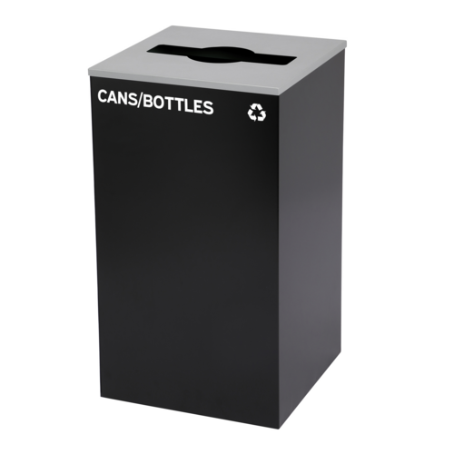 Alpine ALP4450-KIT-BLK-M-CB Recycling Receptacle / Container, Metal