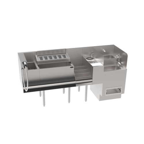 Krowne KR24-TCS70A-10 Underbar Ice Bin/Cocktail Station, Bottle Well Bin