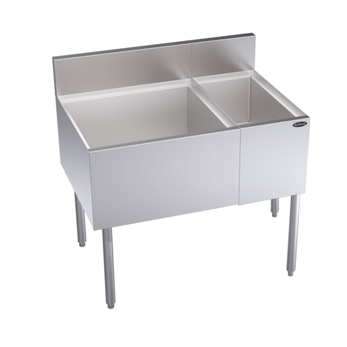 Krowne KR24-M36L Underbar Ice Bin/Cocktail Station, Bottle Well Bin