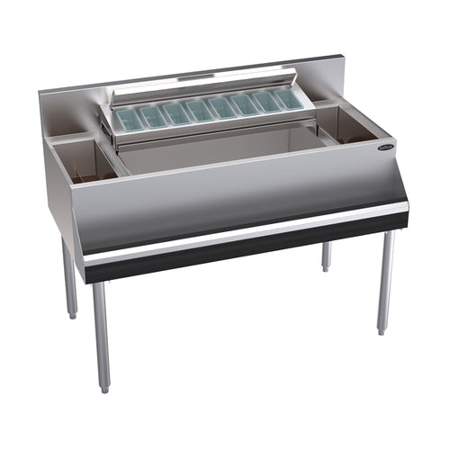 Krowne KR24-MS46C-10 Underbar Ice Bin/Cocktail Station, Bottle Well Bin