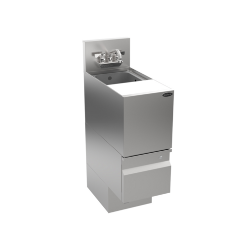 Krowne AL24-MC12 Underbar Ice Bin/Cocktail Station, Sink Combo