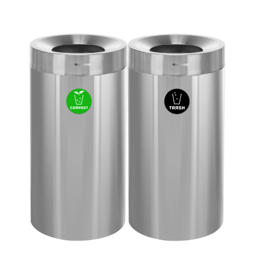 Alpine ALP475-27-CO-T Trash Receptacle, Indoor
